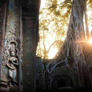 Cambodia Photography Workshop — participants photographing Angkor temple at sunrise with Angkor Travel Photography